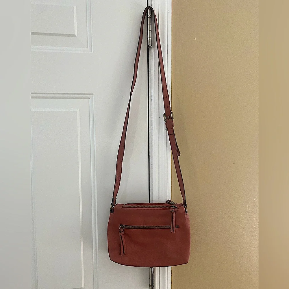 Sonoma Crossbody Purse Rust Red/Brown NWOT - Picture 2 of 16